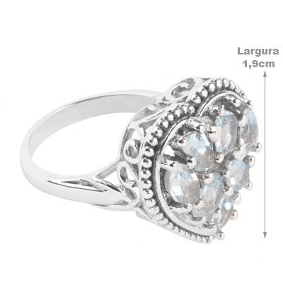 Anel de Prata com Topázio - 66816