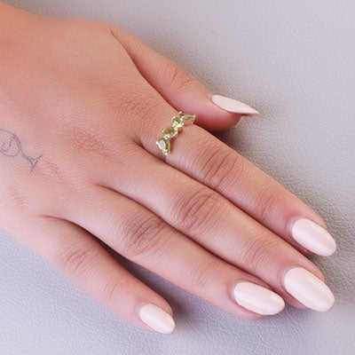 Anel de Prata com Peridoto - 66824