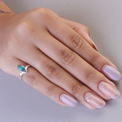 Anel de Prata com Turquesa - 66849