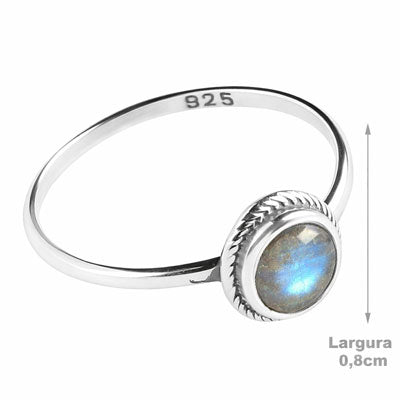 Anel de Prata com Labradorita - 66856