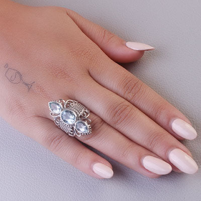 Anel de Prata com Topázio - 66864