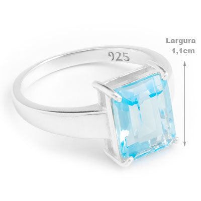Anel de Prata com Topázio - 66867