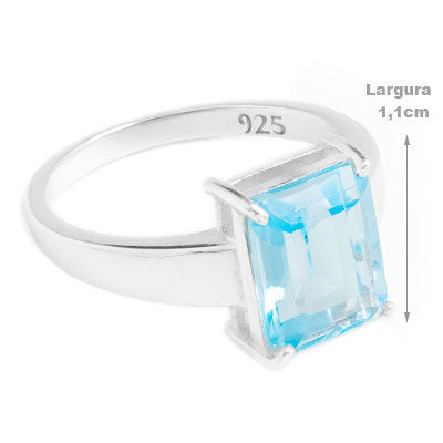Anel de Prata com Topázio - 66867