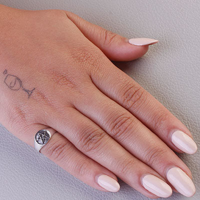 Anel de Prata Pentagrama - 66901