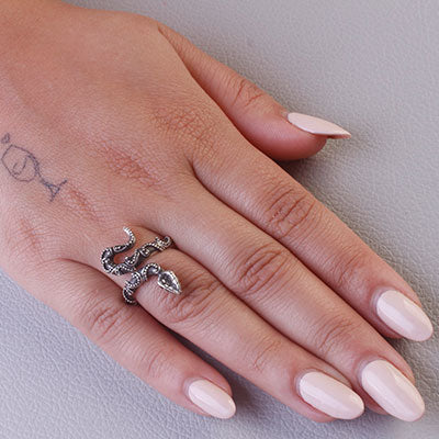 Anel de Prata Serpente/Cobra - 66902