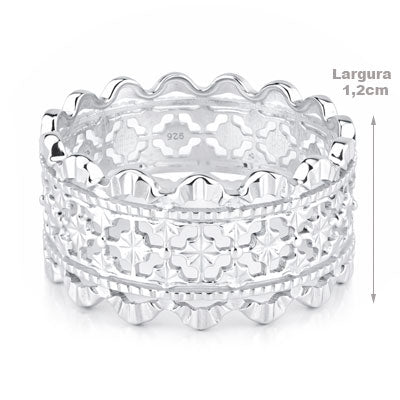 Anel de Prata Trabalhado - 66912