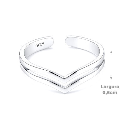 Anel de Prata Dedo do Pé/Falange - 66915
