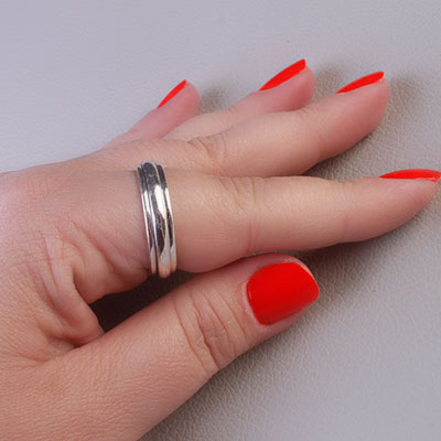 Anel de Prata Bali - 66920