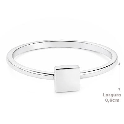 Anel de Prata Liso - 66946