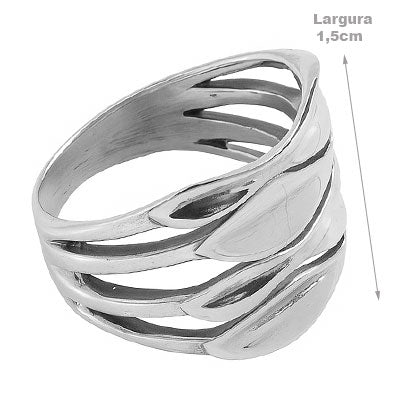 Anel de Prata Trabalhado - 66947
