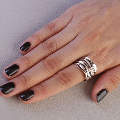 Anel de Prata Trabalhado - 66947