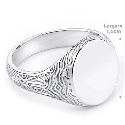 Anel de Prata Trabalhado - 66951