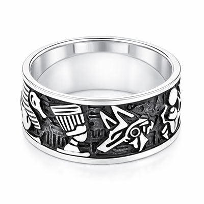 Anel de Prata Egípcio - 66968