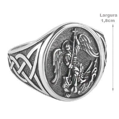 Anel de Prata São Miguel - 66977
