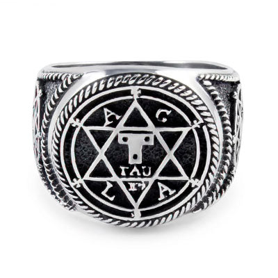 Anel de Prata Estrela de Davi - 66979