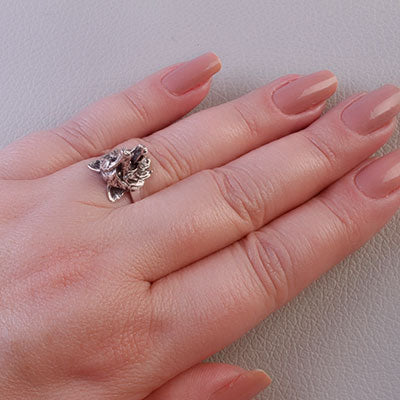 Anel de Prata Lobo - 66980