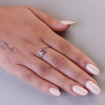 Anel de Prata Estrela - 66988