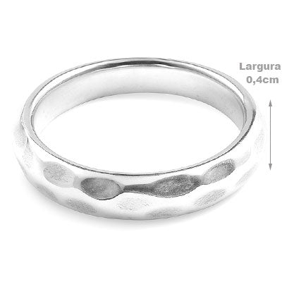 Anel de Prata Liso - 66995