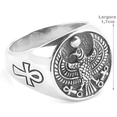 Anel de Prata Falcão - 67008