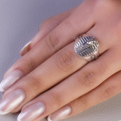 Anel de Prata Hórus - 67033