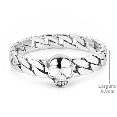 Anel de Prata Caveira - 67034