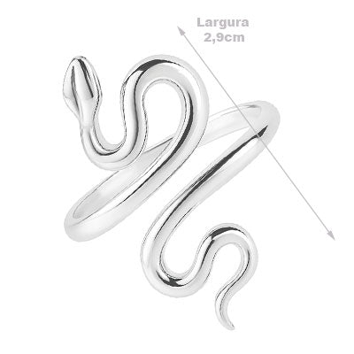Anel de Prata Serpente/Cobra - 67036