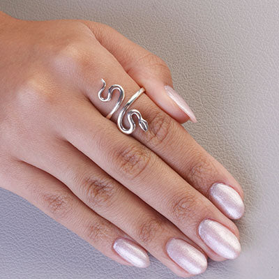 Anel de Prata Serpente/Cobra - 67036