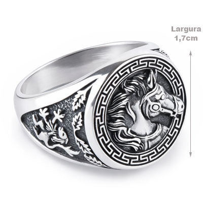 Anel de Prata Cavalo - 67042