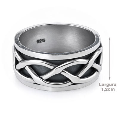 Anel de Prata Bali - 67048