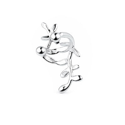 Piercing de Prata Pressão para Orelha - 67064