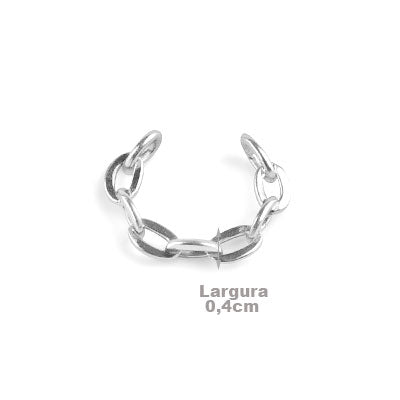 Piercing de Prata Pressão para Orelha - 67065