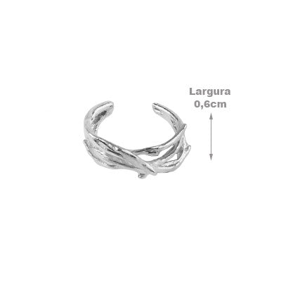 Piercing de Prata Pressão para Orelha - 67066