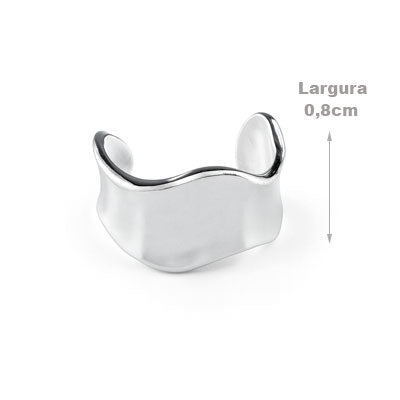 Piercing de Prata Pressão para Orelha - 67068