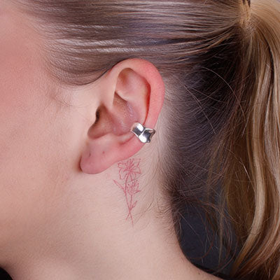 Piercing de Prata Pressão para Orelha - 67068