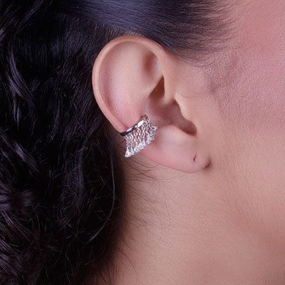 Piercing de Prata Pressão para Orelha - 67069