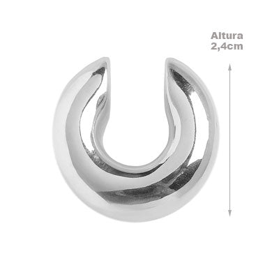 Piercing de Prata Pressão para Orelha - 67073
