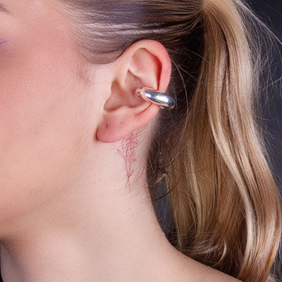 Piercing de Prata Pressão para Orelha - 67073