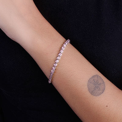 Pulseira de Prata com Zircônias - 67096