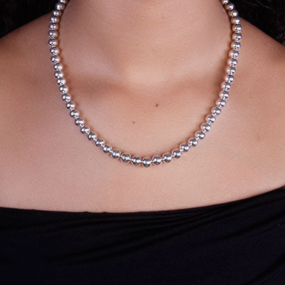 Gargantilha de Prata Bola - 67107