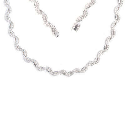 Gargantilha de Prata com Zircônia - 67112