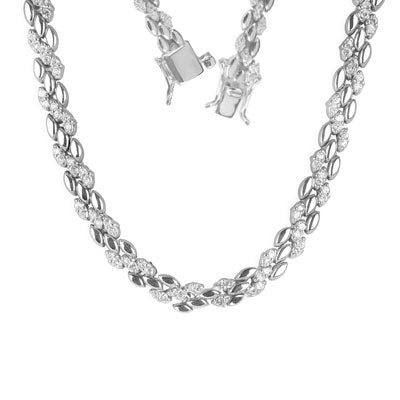 Gargantilha de Prata com Zircônia - 67116