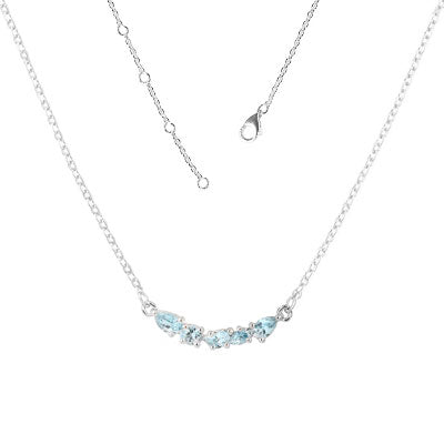 Gargantilha de Prata com Topázio - 67122