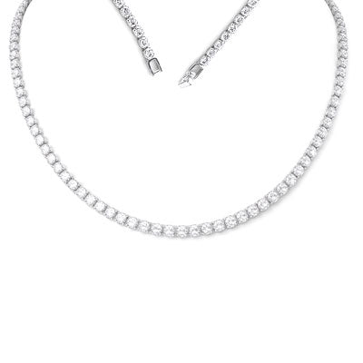 Gargantilha de Prata com Zircônias - 67131