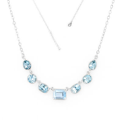 Gargantilha de Prata com Topázio - 67132