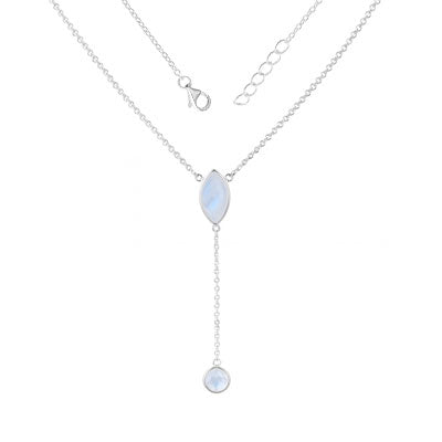 Gargantilha de Prata Pedra da Lua - 67138