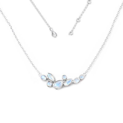 Gargantilha de Prata com Pedra da Lua - 67145