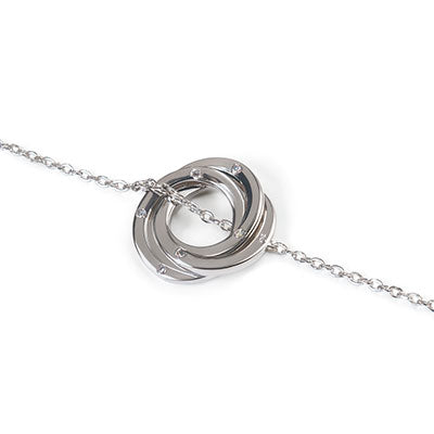 Gargantilha de Prata com Zircônia - 67165