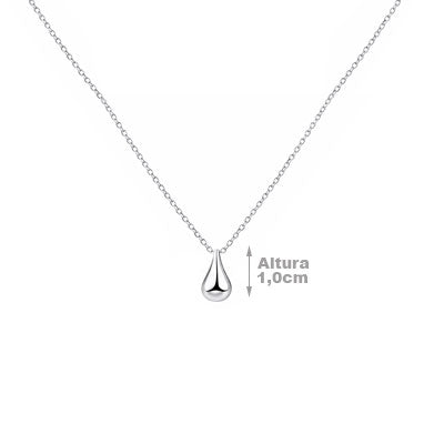 Gargantilha de Prata Gota - 67176 - soprata