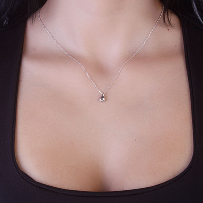 Gargantilha de Prata Gota - 67176 - soprata