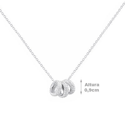 Gargantilha de Prata com Zircônia - 67178